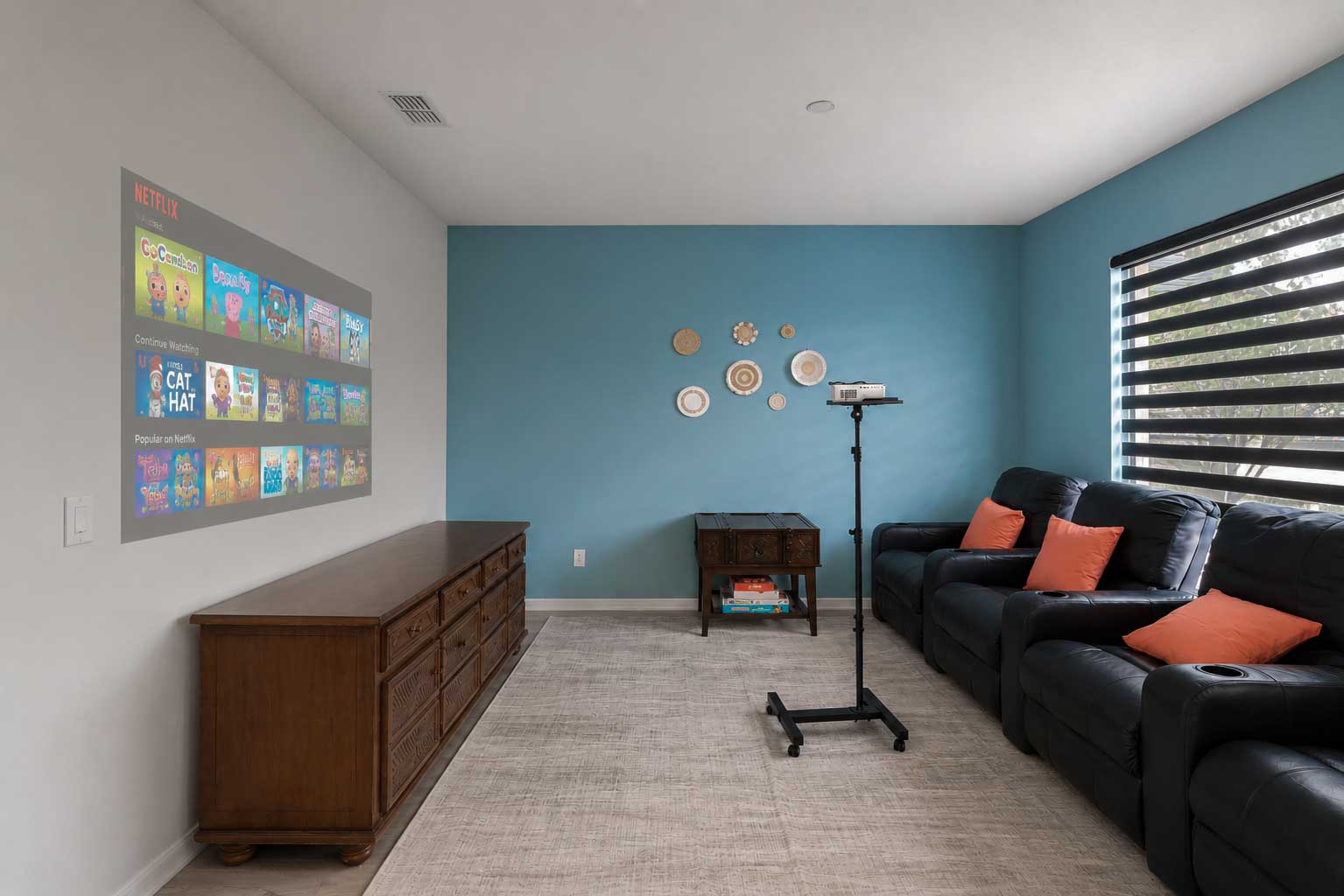 Hidden Lagoon — private theatre room